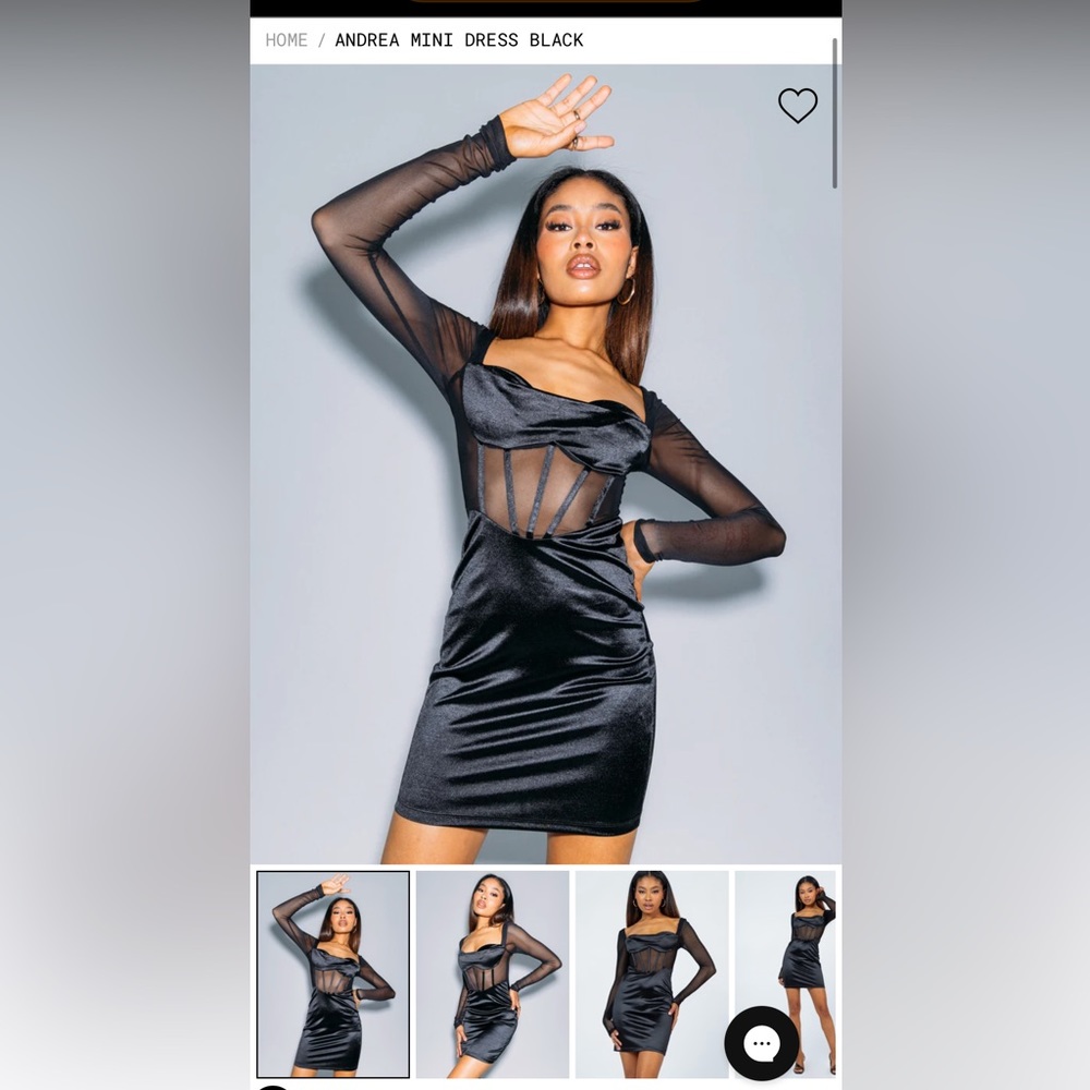 NEW WITH TAGS princess polly andrea mini dress 🖤